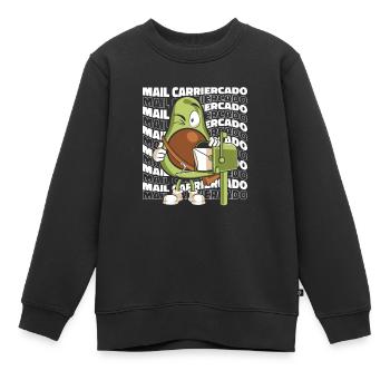 Postbote Brief Kurier Briefträger - Kinder Premium Organic Sweatshirt - Schwarz - Vorne - AI Model Kid Female (0cm)