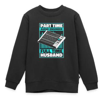 Tontechniker Sound Audio Engineer - Kinder Premium Organic Sweatshirt - Schwarz - Vorne - AI Model Kid Female (0cm)