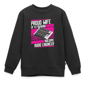 Tontechniker Sound Audio Engineer - Kinder Premium Organic Sweatshirt - Schwarz - Vorne - AI Model Kid Female (0cm)