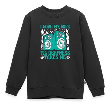 Tontechniker Sound Audio Engineer - Kinder Premium Organic Sweatshirt - Schwarz - Vorne - AI Model Kid Female (0cm)