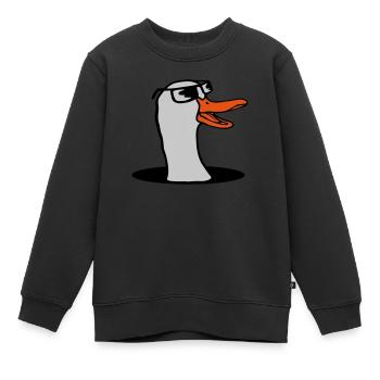 Bottom Hole Lunettes de soleil Goose - Sweat Premium enfant bio - noir - Devant - AI Model Kid Female (0cm)