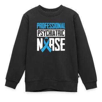 Krankenschwester - Kinder Premium Organic Sweatshirt - Schwarz - Vorne - AI Model Kid Female (0cm)