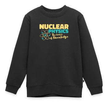 Physics Physicist - Kids Premium Organic Sweatshirt - black - Front - AI Model Kid Female (0cm)