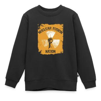 Physicien physicien - Sweat Premium enfant bio - noir - Devant - AI Model Kid Female (0cm)