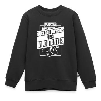 Physicien physicien - Sweat Premium enfant bio - noir - Devant - AI Model Kid Female (0cm)