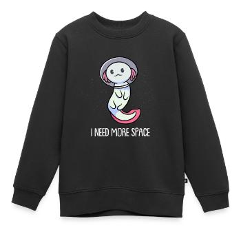 Axolotl Salamander - Kinder Premium Organic Sweatshirt - Schwarz - Vorne - AI Model Kid Female (0cm)