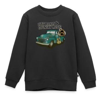 Musique country Rural Landei Country Musicien Maman - Sweat Premium enfant bio - noir - Devant - AI Model Kid Female (0cm)