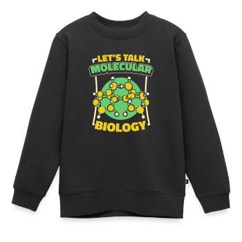 Biology Biologist Molecules Molecular Biologist - Kids Premium Organic Sweatshirt - black - Front - AI Model Kid Female (0cm)