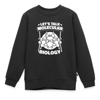 Biology Biologist Molecules Molecular Biologist - Kids Premium Organic Sweatshirt - black - Front - AI Model Kid Female (0cm)