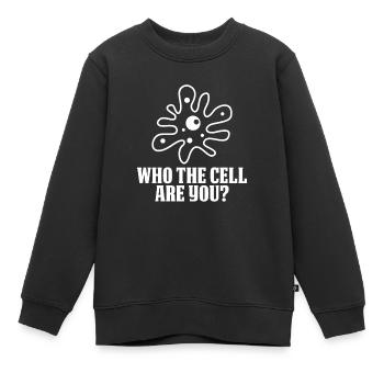 Biologie Biologe Zelle Lustig Molekularbiologe - Kinder Premium Organic Sweatshirt - Schwarz - Vorne - AI Model Kid Female (0cm)