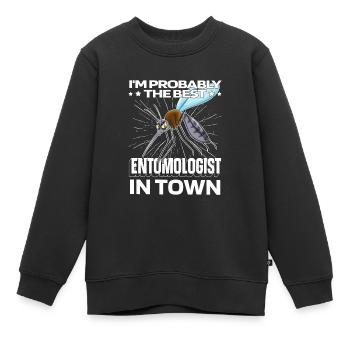 Entomologie Entomologe Insekt Moskito - Kinder Premium Organic Sweatshirt - Schwarz - Vorne - AI Model Kid Female (0cm)