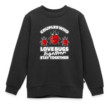 Entomologie Entomologe Insekt Paar - Kinder Premium Organic Sweatshirt - Schwarz - Vorne - AI Model Kid Female (0cm)