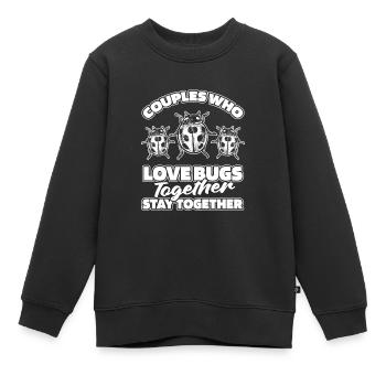 Entomologie Entomologe Insekt Paar - Kinder Premium Organic Sweatshirt - Schwarz - Vorne - AI Model Kid Female (0cm)