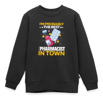 Apotheke Apotheker Pillen - Kinder Premium Organic Sweatshirt - Schwarz - Vorne - AI Model Kid Female (0cm)
