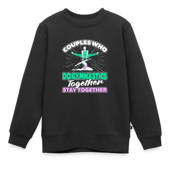 Rsg Gymnastics Sports Couple - Kids Premium Organic Sweatshirt - black - Front - AI Model Kid Female (0cm)