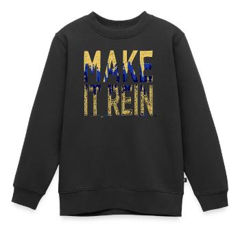 beards cute statement funny gym bubaprints - Kinder Premium Organic Sweatshirt - Schwarz - Vorne - AI Model Kid Female (0cm)