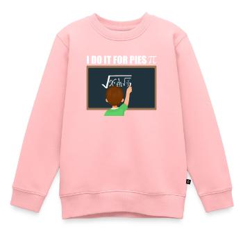 Calcul mathématique Pi - Sweat Premium enfant bio - rose - Devant - AI Model Kid Female (0cm)