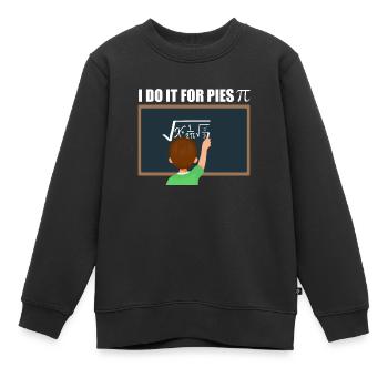 Calcul mathématique Pi - Sweat Premium enfant bio - noir - Devant - AI Model Kid Female (0cm)