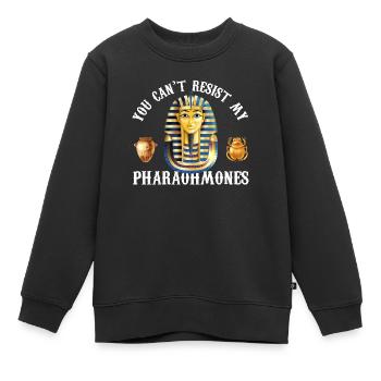 Tu ne peux pas résister à mes pharaohmones Design - Sweat Premium enfant bio - noir - Devant - AI Model Kid Female (0cm)