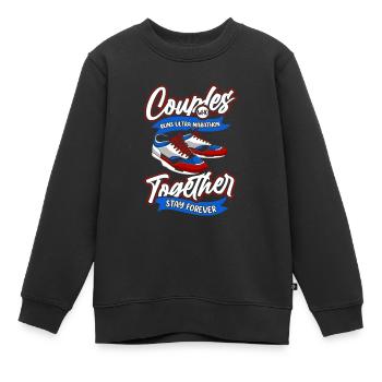 Ultramarathon Paar - Kinder Premium Organic Sweatshirt - Schwarz - Vorne - AI Model Kid Female (0cm)