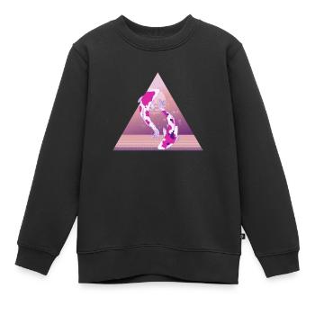 Koi - Sweat Premium enfant bio - noir - Devant - AI Model Kid Female (0cm)