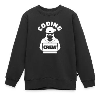 Entwickler Coder Programmierer Besatzung - Kinder Premium Organic Sweatshirt - Schwarz - Vorne - AI Model Kid Female (0cm)