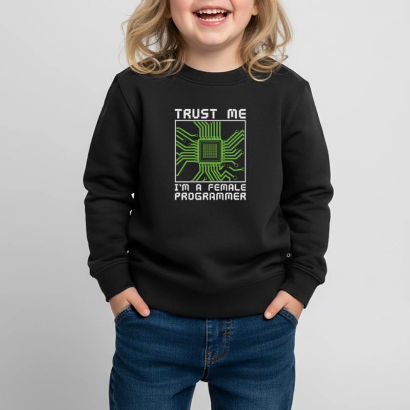 Développeur Codeur Programmeur Microchip Sweat Premium enfant bio