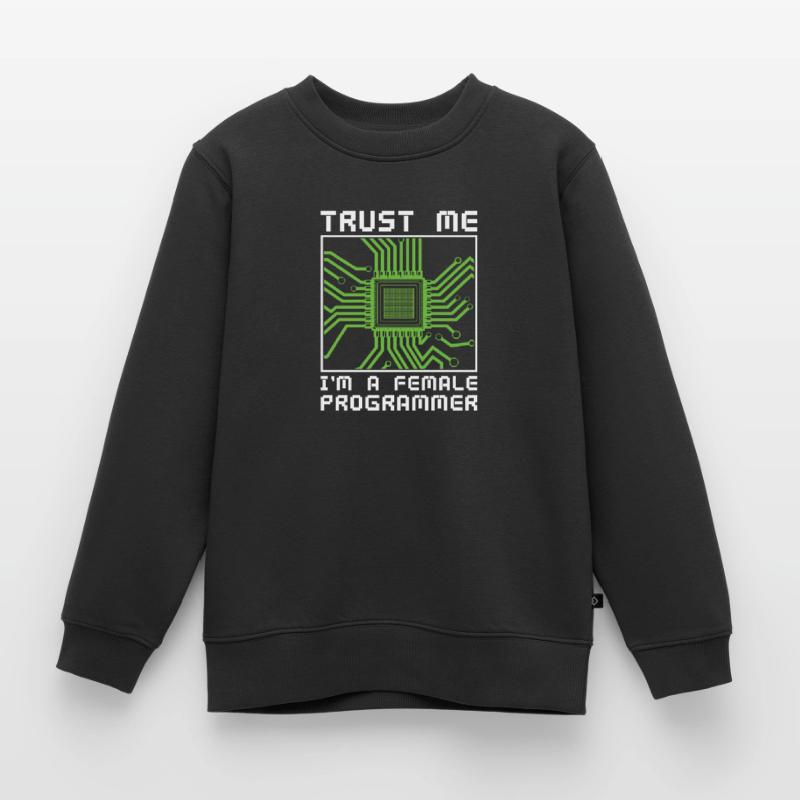 Développeur Codeur Programmeur Microchip Sweat Premium enfant bio