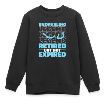 Schnorcheln Im Ruhestand - Kinder Premium Organic Sweatshirt - Schwarz - Vorne - AI Model Kid Female (0cm)