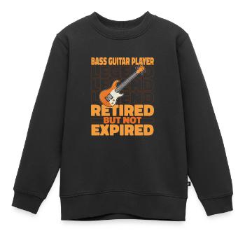 Bassist Bass Gitarre Basser Im Ruhestand - Kinder Premium Organic Sweatshirt - Schwarz - Vorne - AI Model Kid Female (0cm)