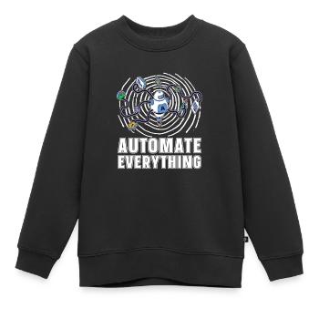 Robotik Ai Roboter Lustig Automate Everything - Kinder Premium Organic Sweatshirt - Schwarz - Vorne - AI Model Kid Female (0cm)