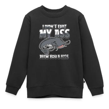 Wels Je n’ai pas pété mes fesses t’a soufflé un baiser - Sweat Premium enfant bio - noir - Devant - AI Model Kid Female (0cm)