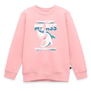 Haifisch Lustig - Kinder Premium Organic Sweatshirt - Rosa - Vorne - AI Model Kid Female (0cm)