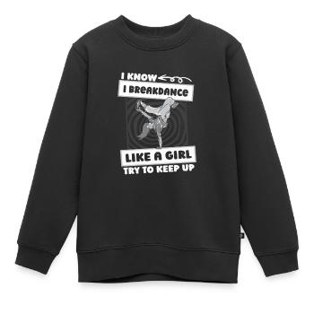 Breakdance Breakdancer Breakdancing Girls - Kids Premium Organic Sweatshirt - black - Front - AI Model Kid Female (0cm)