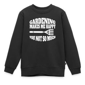 Jardinier Cadeau Hobby Jardinier Verger de jardin - Sweat Premium enfant bio - noir - Devant - AI Model Kid Female (0cm)