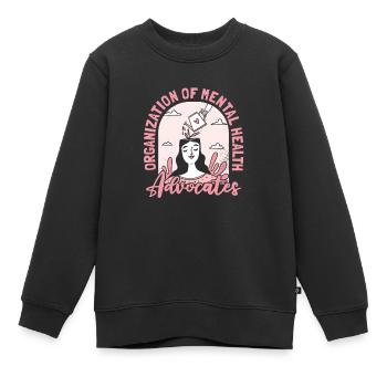 Psychologue Défenseur des psychologues - Sweat Premium enfant bio - noir - Devant - AI Model Kid Female (0cm)