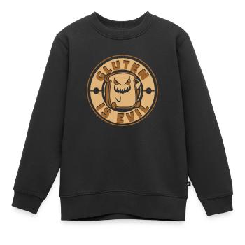 Glutenfrei Brot - Kinder Premium Organic Sweatshirt - Schwarz - Vorne - AI Model Kid Female (0cm)