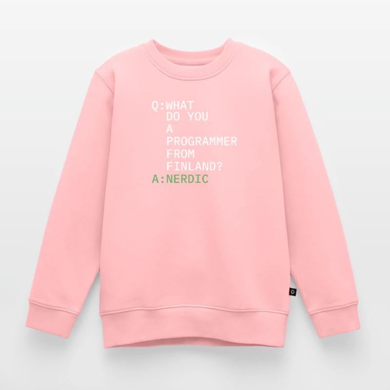 Ontwikkelaar Coder Programmer Weird Premium Bio Kinder/tieners sweater met ronde hals REGULAR FIT