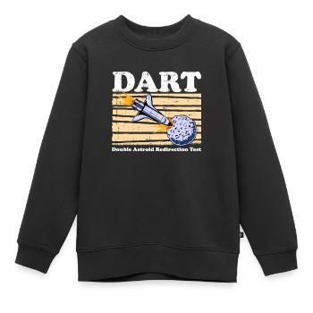 Dérivation astroïde de l’espace spatial - Sweat Premium enfant bio - noir - Devant - AI Model Kid Female (0cm)