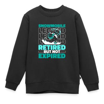 Schneemobil Motorschlitten Im Ruhestand - Kinder Premium Organic Sweatshirt - Schwarz - Vorne - AI Model Kid Female (0cm)