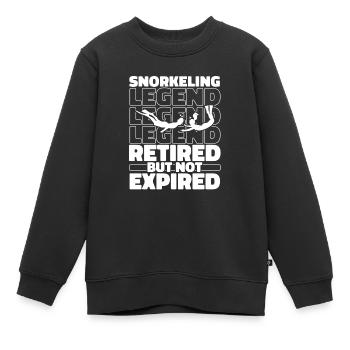 Schnorcheln Im Ruhestand - Kinder Premium Organic Sweatshirt - Schwarz - Vorne - AI Model Kid Female (0cm)