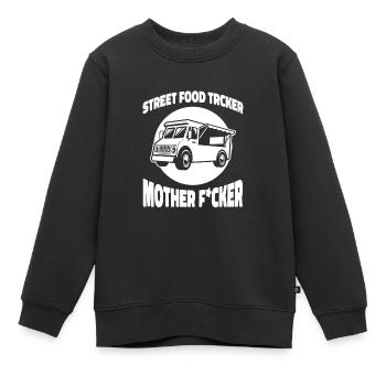 Cuisine de rue - Sweat Premium enfant bio - noir - Devant - AI Model Kid Female (0cm)
