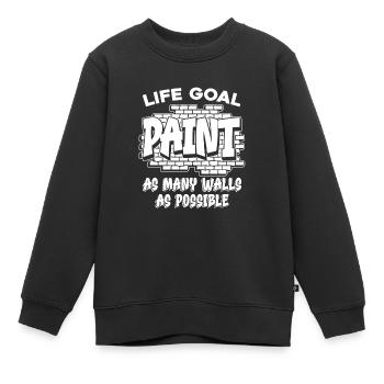 peintre peintre humour - Sweat Premium enfant bio - noir - Devant - AI Model Kid Female (0cm)