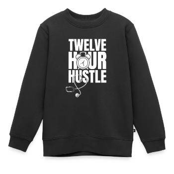 Krankenschwester Stethoskop - Kinder Premium Organic Sweatshirt - Schwarz - Vorne - AI Model Kid Female (0cm)