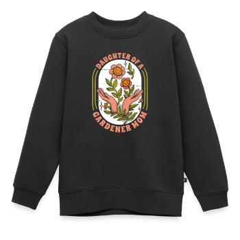 Hobby Jardinier Jardin Fille Horticulture Maman - Sweat Premium enfant bio - noir - Devant - AI Model Kid Female (0cm)