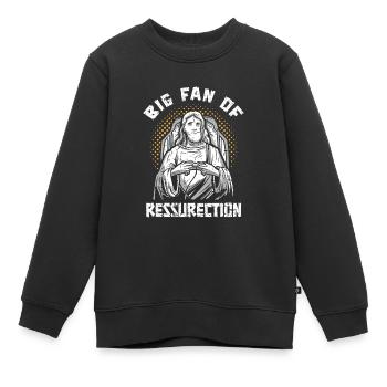 Christ Christentum Auferstehung - Kinder Premium Organic Sweatshirt - Schwarz - Vorne - AI Model Kid Female (0cm)