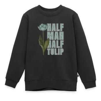 Tulpen Kerl Tulpen - Kinder Premium Organic Sweatshirt - Schwarz - Vorne - AI Model Kid Female (0cm)
