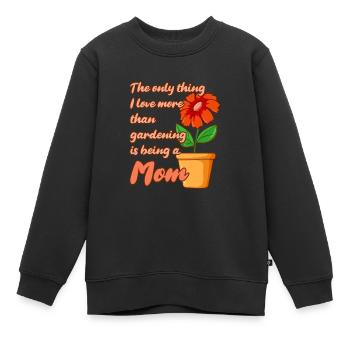Hobby Jardinier Jardin Mère Horticulture Maman - Sweat Premium enfant bio - noir - Devant - AI Model Kid Female (0cm)