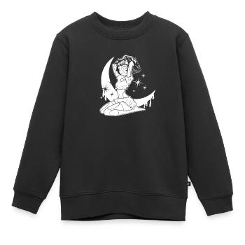 Gothic Puppe - Kinder Premium Organic Sweatshirt - Schwarz - Vorne - AI Model Kid Female (0cm)
