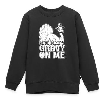 Christ Christianisme Versez de la sauce sur moi - Sweat Premium enfant bio - noir - Devant - AI Model Kid Female (0cm)